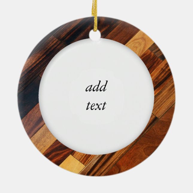 Adorno De Cerámica Imagen diagonal del suelo de madera (Atrás)