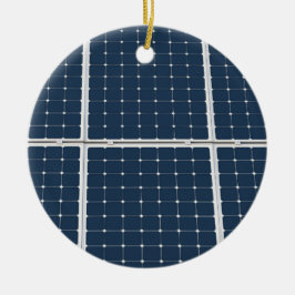Adorno De Cerámica Imagen divertida de un panel de energía solar