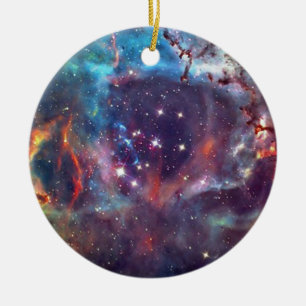 Adorno De Cerámica Imagen espacial de la nebulosa de la galaxia.