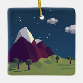 Adorno De Cerámica Imagen estrellada de la noche