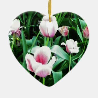 Adorno De Cerámica Imagen rosa de tulipanes