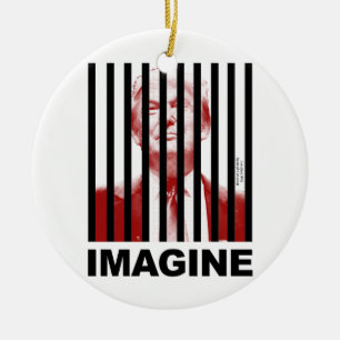 Adorno De Cerámica Imaginen a Trump tras las rejas