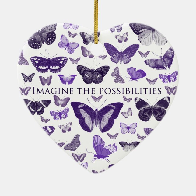 Adorno De Cerámica Imagínese las posibilidades (Atrás)