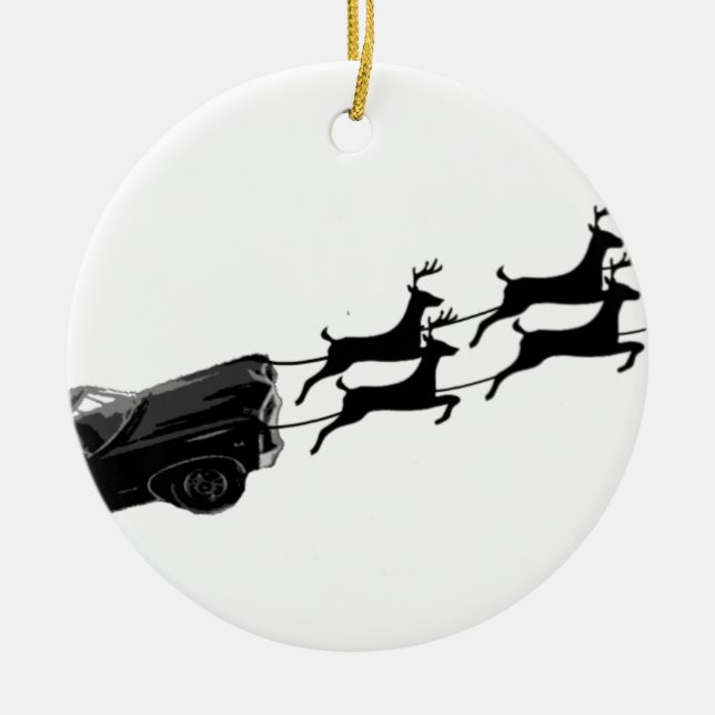 Adorno De Cerámica Impala en vuelo (Frente)