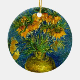 Adorno De Cerámica Imperial Fritillaries de Van Gogh 