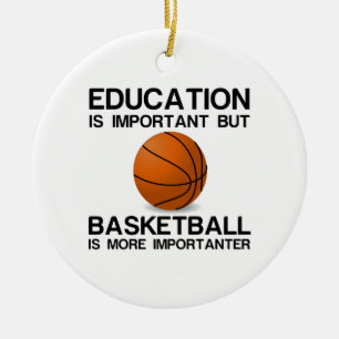 ADORNO DE CERÁMICA IMPORTANTE DE BALONCESTO EDUCATIVO
