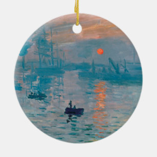 Adorno De Cerámica Impresión Amanecer Claude Monet 