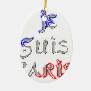 Adorno De Cerámica Impresión artística de Je Suis Paris