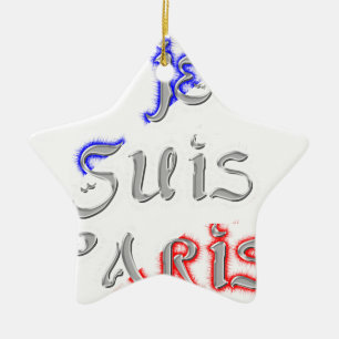 Adorno De Cerámica Impresión artística de Je Suis Paris