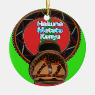 Adorno De Cerámica Impresión de arte de Hakuna Matata Kenia