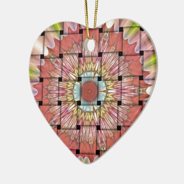 Adorno De Cerámica Impresión de arte de inspiración africana - Diseño (Izquierda)