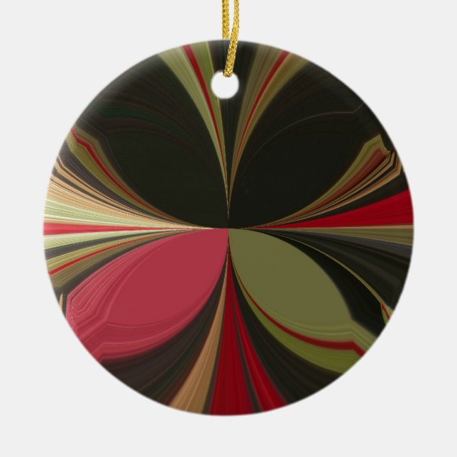 Adorno De Cerámica Impresión de arte Edgy Earth Kaleidoscope (Frente)