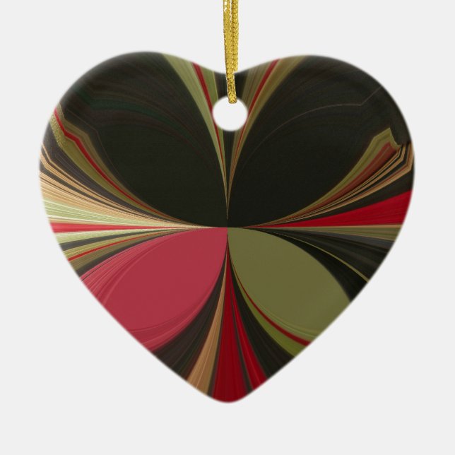 Adorno De Cerámica Impresión de arte Edgy Earth Kaleidoscope (Frente)