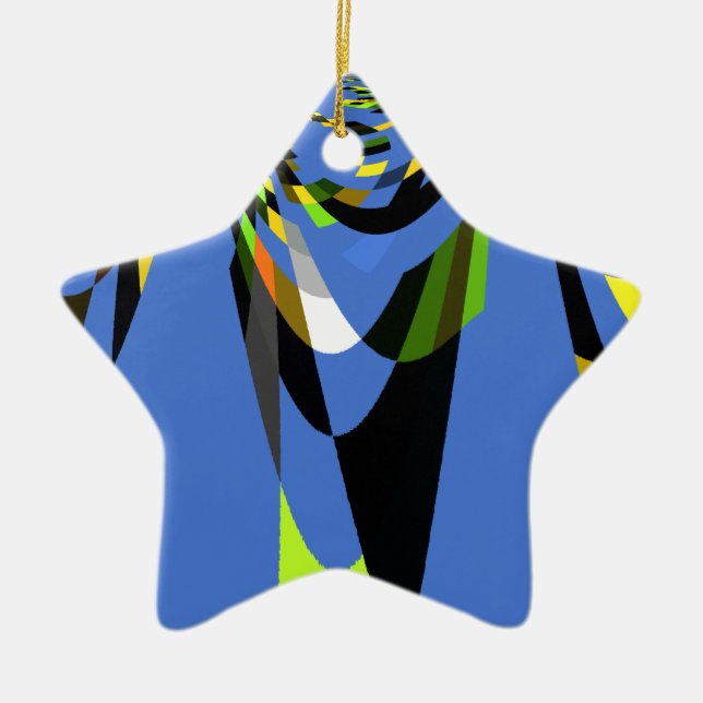 Adorno De Cerámica Impresión de dibujos animados con motivos tribales (Frente)