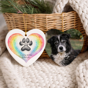 Adorno De Cerámica Impresión de foto conmemorativa de mascotas del Pu
