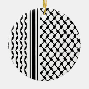 Adorno De Cerámica Impresión de Keffiyeh