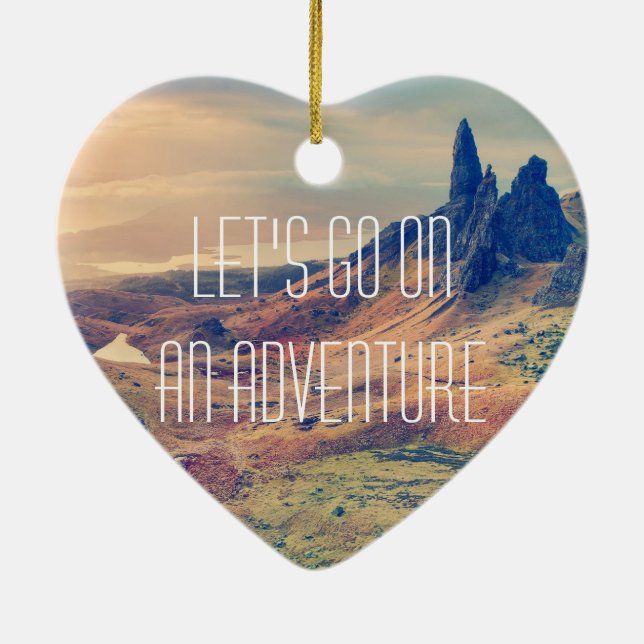 Adorno De Cerámica Impresión de la aventura (Atrás)