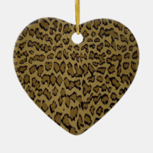 ADORNO DE CERÁMICA IMPRESIÓN DE LEOPARDO ANIMAL