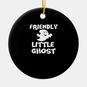 Adorno De Cerámica Impresión de Little Boo Halloween