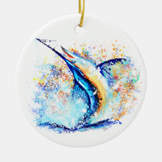 Adorno De Cerámica Impresión de los Navidades Marlin