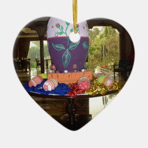 Adorno De Cerámica Impresión decorada de Huevos de Pascua