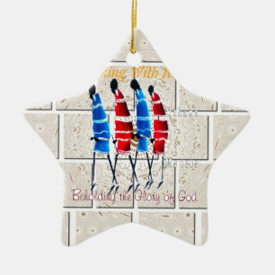 Adorno De Cerámica Impresión del arte cristiano masái morans