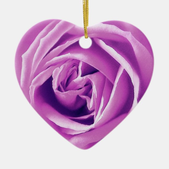 Adorno De Cerámica Impresión del rosa de la lavanda (Frente)