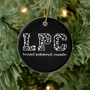 Adorno De Cerámica Impresión Leopard, Consejero Profesional con licen