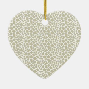 Adorno De Cerámica Impresión Neutral de jirafas