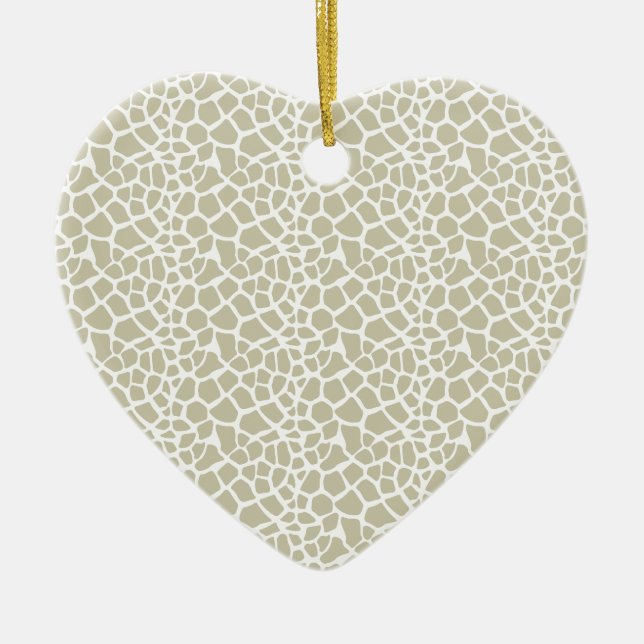 Adorno De Cerámica Impresión Neutral de jirafas (Frente)