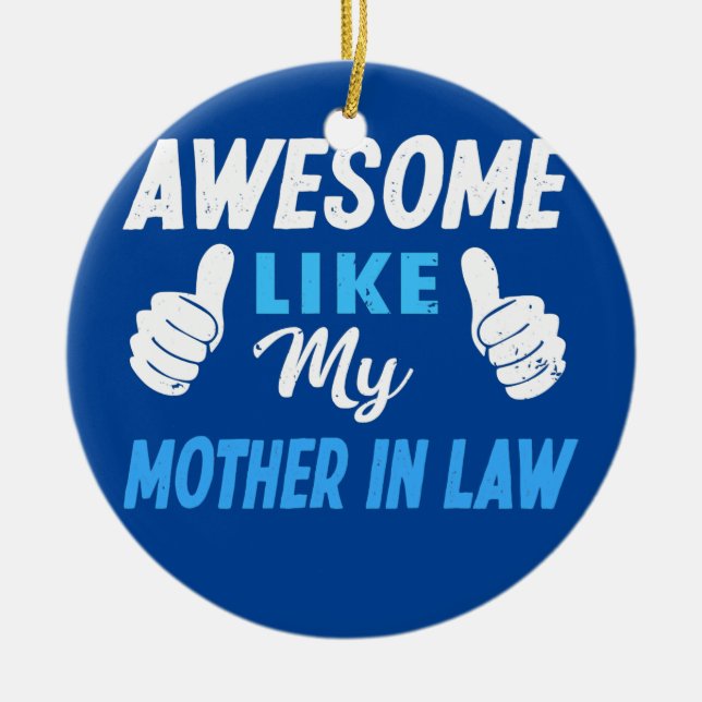 Adorno De Cerámica Impresionante Como Mi Madre En El Derecho (Frente)