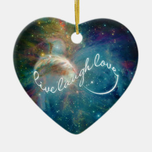 Adorno De Cerámica Impresionante símbolo místico de infinito "Live 