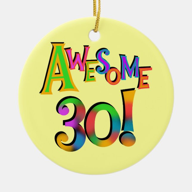 Adorno De Cerámica Impresionantes camisetas de cumpleaños y regalos (Frente)