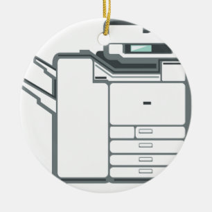 Adorno De Cerámica Impresora de oficina grande