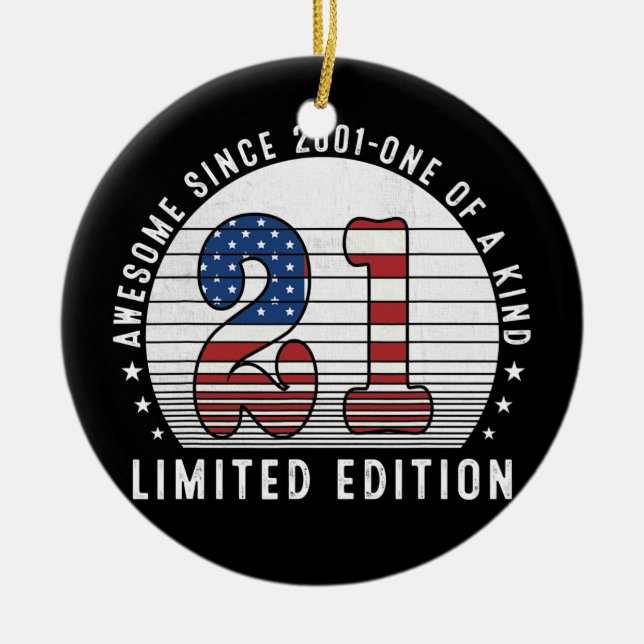 Adorno De Cerámica Increíble desde 2001 21 años de edad (Frente)