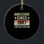 Adorno De Cerámica Increíble desde el cumpleaños de 1987<br><div class="desc">1</div>