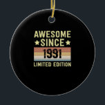 Adorno De Cerámica Increíble desde el cumpleaños de 1991<br><div class="desc">1</div>