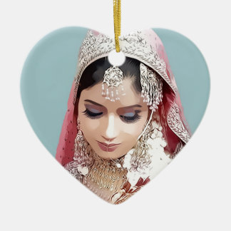 Adorno De Cerámica Indian bride