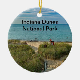 Adorno De Cerámica Indiana Dunes National Park ornament