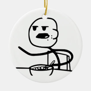 Adorno De Cerámica Individuo de Meme del cereal