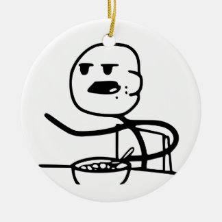 Adorno De Cerámica Individuo de Meme del cereal