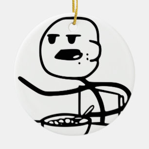 Adorno De Cerámica Individuo Meme del cereal