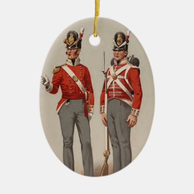 Adorno De Cerámica Infantería británica (Frente)
