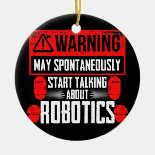 Adorno De Cerámica Ingeniería de robots hablando de robótica