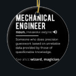 Adorno De Cerámica Ingeniería divertida de definición mecánica<br><div class="desc">Graduación Graduada de Ingeniería Mecánica en Definición. Regalo perfecto para tu padre, mamá, papá, hombres, mujeres, amigos y familiares en el Día de Acción de Gracias, Día del Navidad, Día de la Madre, Día del Padre, 4 de julio de 1776 Día independiente, Día de los Veteranos, Día de Halloween, Día...</div>