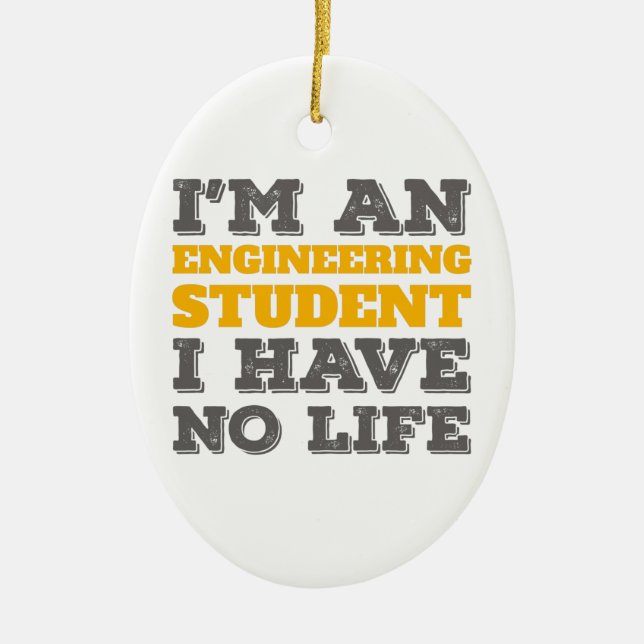 Adorno De Cerámica Ingeniería, soy estudiante de Ingeniería, no tengo (Frente)