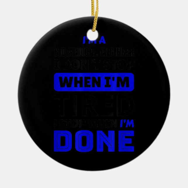 Adorno De Cerámica Ingeniero biomédico (Frente)