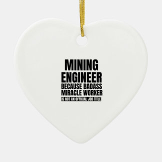 Adorno De Cerámica Ingeniero de minería porque el obrero del milagro