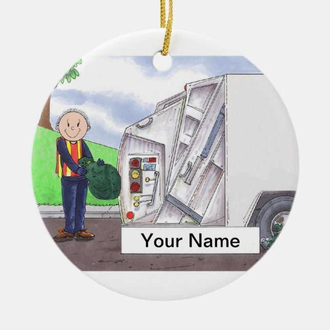 Adorno De Cerámica Ingeniero de saneamiento - varón (Frente)