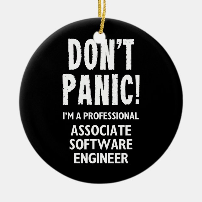 Adorno De Cerámica Ingeniero de software asociado (Frente)